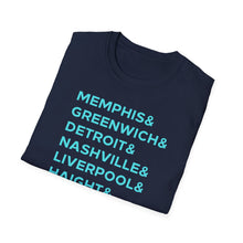 Load image into Gallery viewer, SS T-Shirt, Music Cities - Multi Colors
