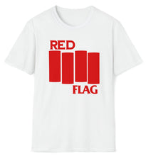 Load image into Gallery viewer, SS T-Shirt, Red Flag - White
