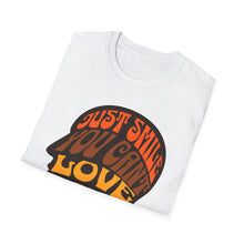 Load image into Gallery viewer, SS T-Shirt, Just Smile You Can&#39;t Love &#39;Em All - Multi Colors
