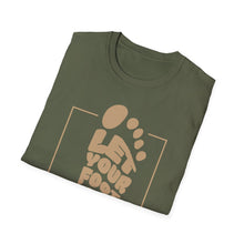 Load image into Gallery viewer, SS T-Shirt, Let Your Footprint - Multi Colors

