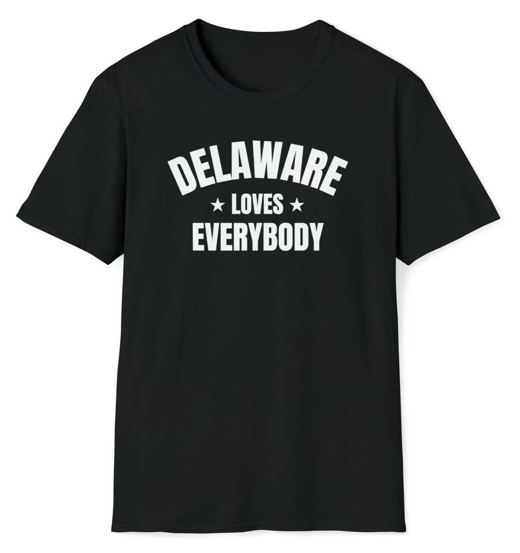 SS T-Shirt, DE Delaware - Black