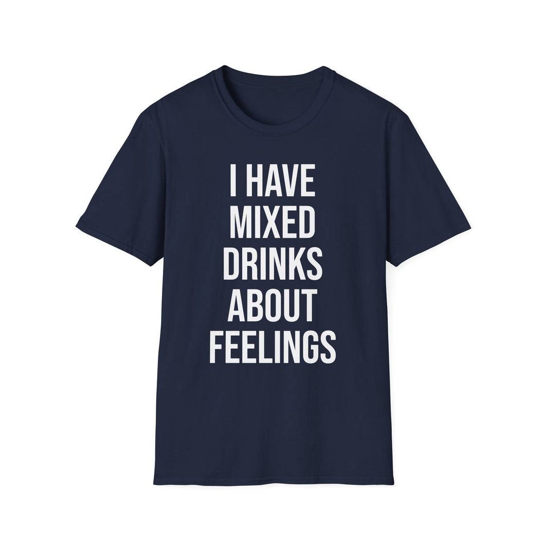SS T-Shirt, I Have Mixed Drinks - Multi Colors