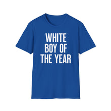Load image into Gallery viewer, SS T-Shirt, White Boy of the Year - Multi Colors
