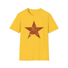 Load image into Gallery viewer, SS T-Shirt, Distressed Star - Red - Multi Colors
