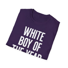 Load image into Gallery viewer, SS T-Shirt, White Boy of the Year - Multi Colors
