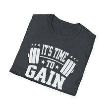 Load image into Gallery viewer, SS T-Shirt, It&#39;s Time to Gain - Multi Colors

