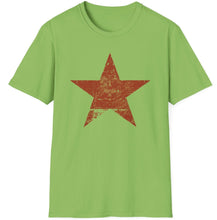 Load image into Gallery viewer, SS T-Shirt, Distressed Star - Red - Multi Colors
