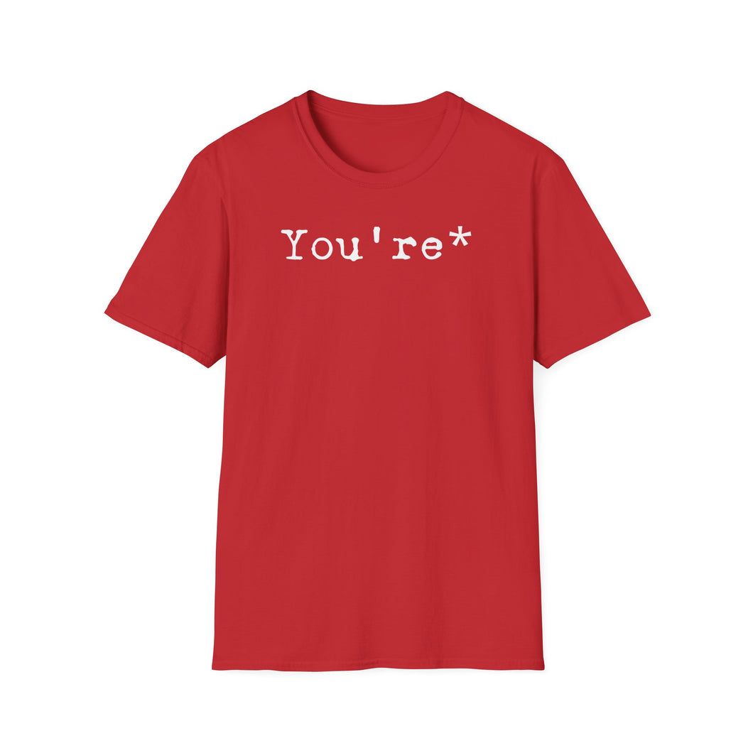 SS T-Shirt, Grammar King of You're - Multi Colors