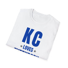 Load image into Gallery viewer, SS T-Shirt, MO KC - White &amp; Blue
