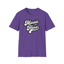 Load image into Gallery viewer, SS T-Shirt, Music Lives Here White - Multi Colors
