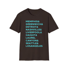 Load image into Gallery viewer, SS T-Shirt, Music Cities - Multi Colors
