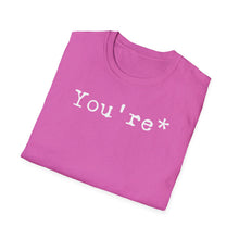 Load image into Gallery viewer, SS T-Shirt, Grammar King of You&#39;re - Multi Colors
