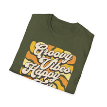 Load image into Gallery viewer, SS T-Shirt, Groovy Happy Vibes - Multi Colors
