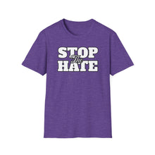 Load image into Gallery viewer, SS T-Shirt, Stop the Hate - Multi Colors
