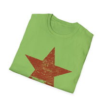 Load image into Gallery viewer, SS T-Shirt, Distressed Star - Red - Multi Colors
