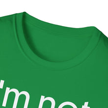 Load image into Gallery viewer, A collar view of our soft green pre shrunk cotton t-shirt with the anti-british saying of the Irish hating the English. This original tee is soft and pre-shrunk with ireland graphics! 
