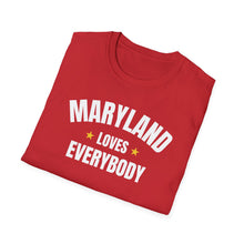 Load image into Gallery viewer, SS T-Shirt, MD Maryland - Multi Colors
