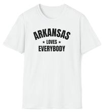Load image into Gallery viewer, SS T-Shirt, AR Arkansas - Black Stars | Clarksville Originals
