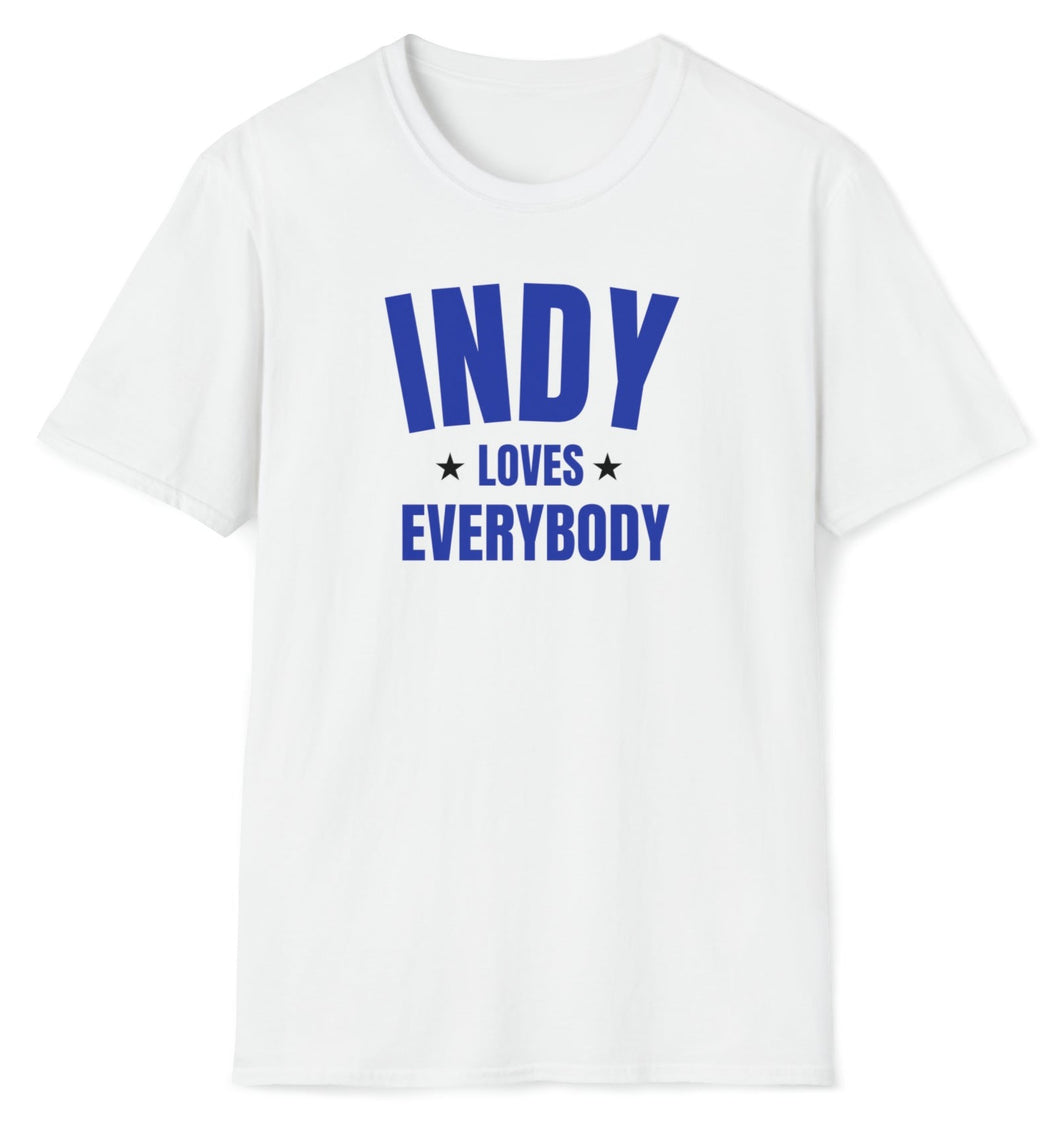 SS T-Shirt, IN Indy Caps - Blue