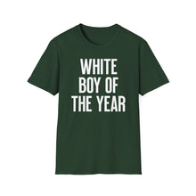 Load image into Gallery viewer, SS T-Shirt, White Boy of the Year - Multi Colors
