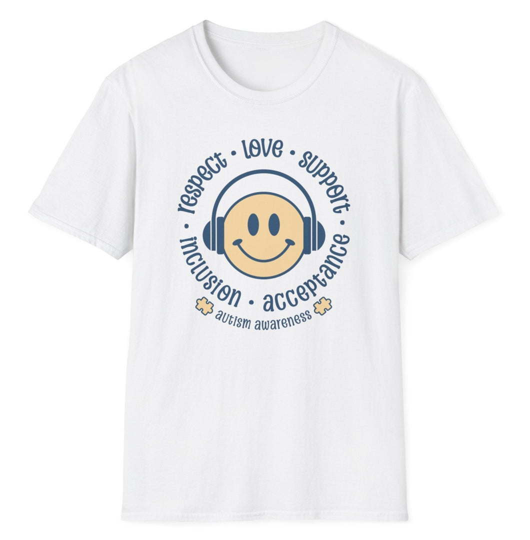 SS T-Shirt, Autism Awareness Smile