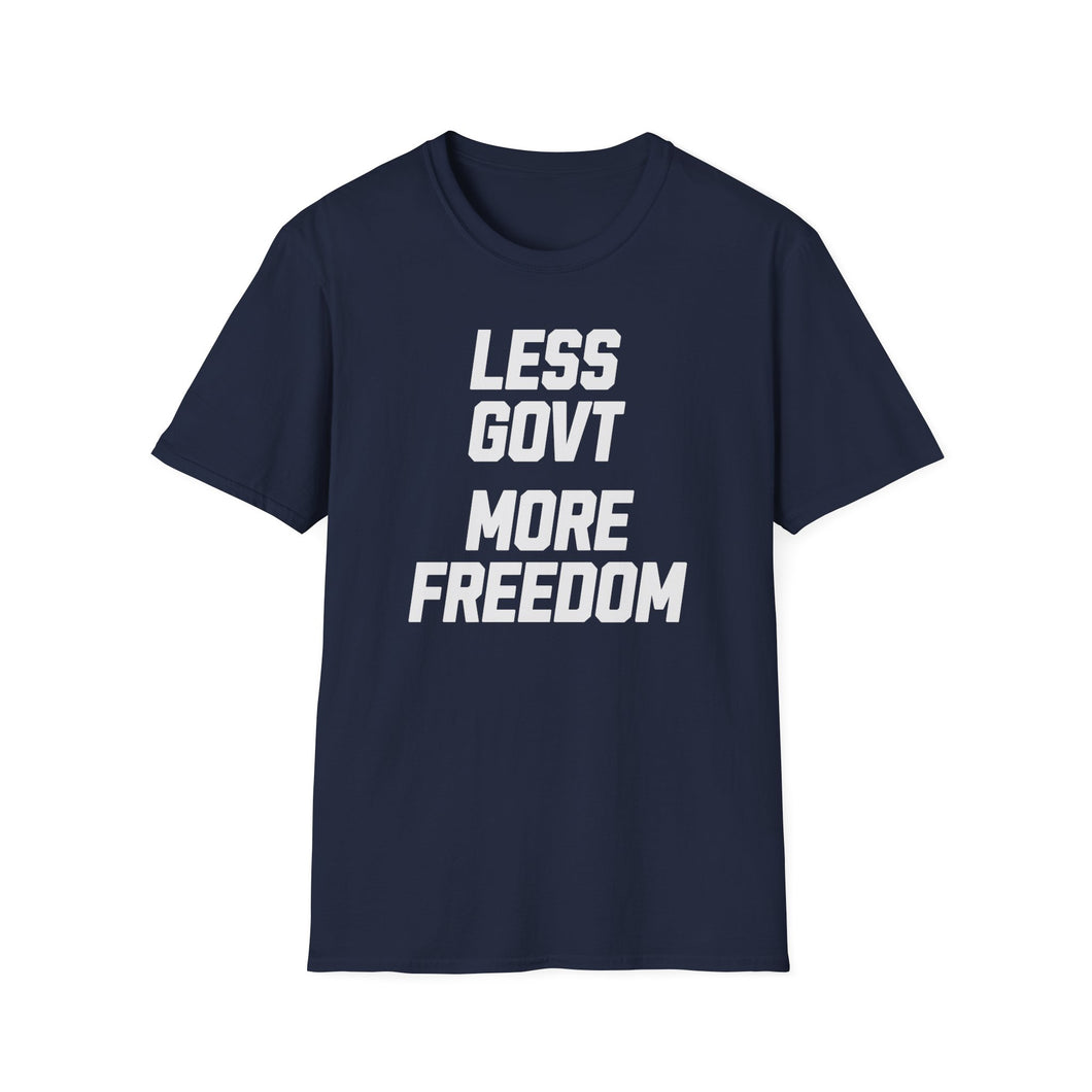 SS T-Shirt, Less Govt More Freedom - Multi Colors