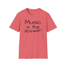 Load image into Gallery viewer, T-Shirt, Music is the Answer - Multi Colors

