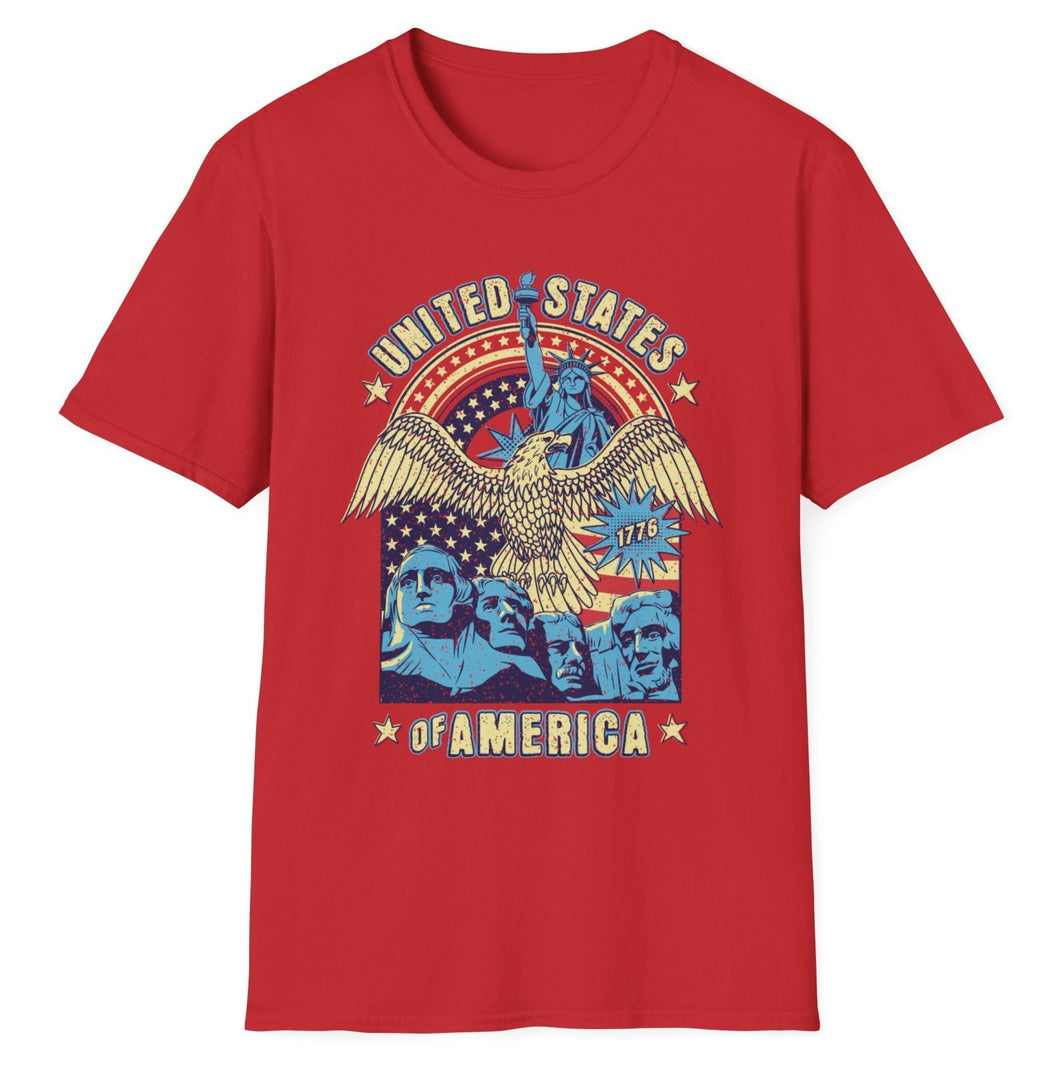 SS T-Shirt, USA Red