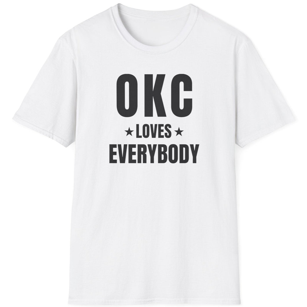 SS T-Shirt, OK OKC Caps - White