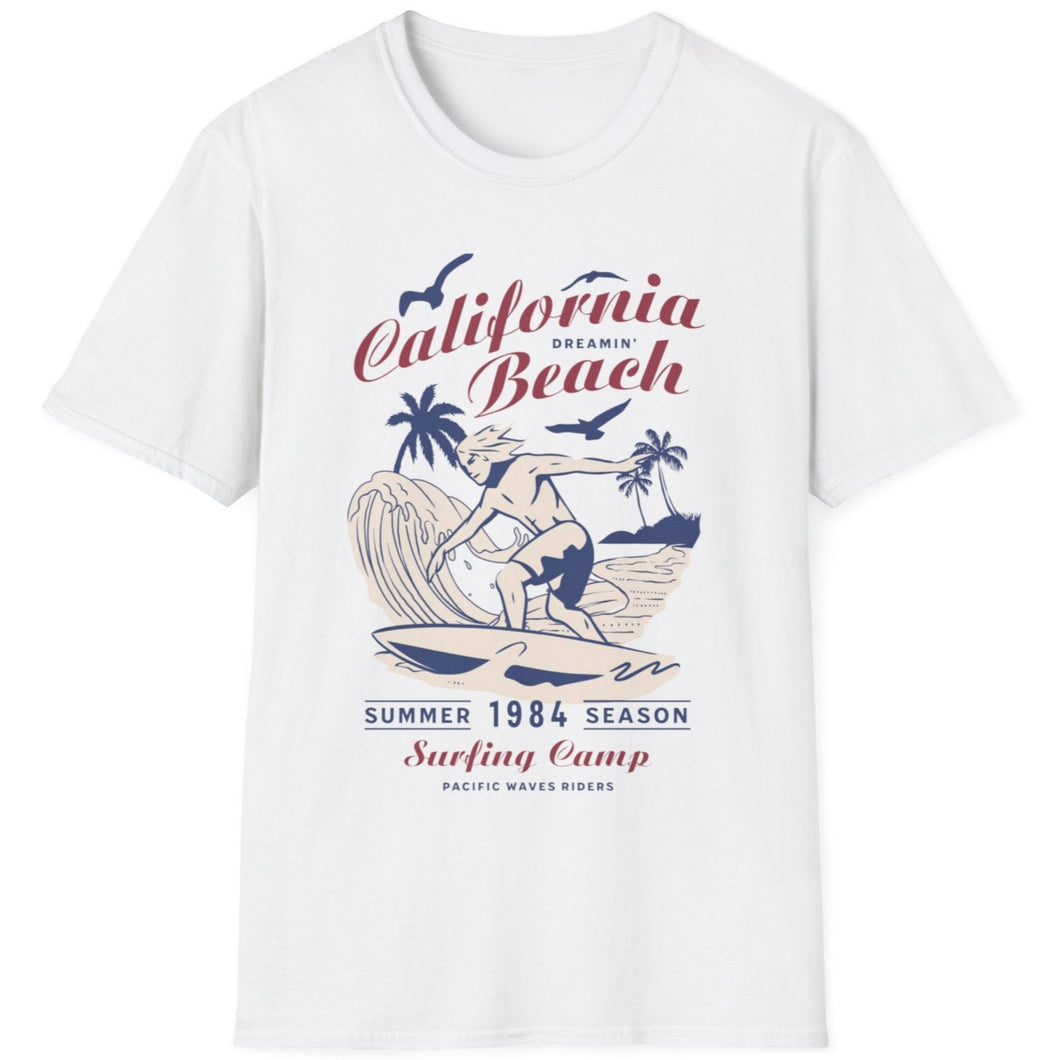 T-Shirt, California Beach Surf Riders - Multi Colors