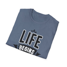 Load image into Gallery viewer, SS T-Shirt, Life Begins in Memphis - Multi Colors
