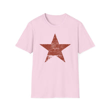 Load image into Gallery viewer, SS T-Shirt, Distressed Star - Red - Multi Colors
