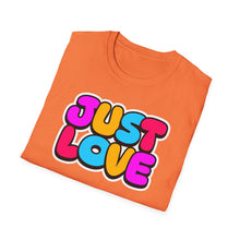 Load image into Gallery viewer, SS T-Shirt, Just Love - Multi Colors
