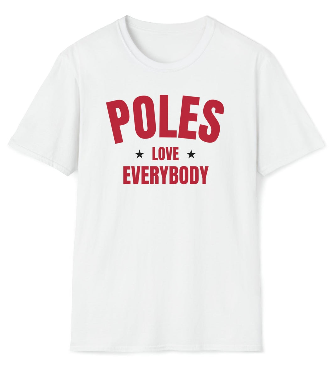 SS T-Shirt, POL Poles - Red