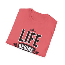 Load image into Gallery viewer, SS T-Shirt, Life Begins in Memphis - Multi Colors
