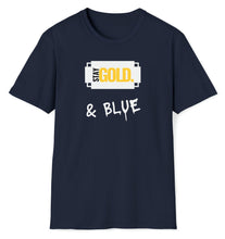 Load image into Gallery viewer, SS T-Shirt, Gold &amp; Blue Prints
