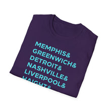 Load image into Gallery viewer, SS T-Shirt, Music Cities - Multi Colors

