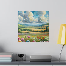 Load image into Gallery viewer, Matte Canvas, Fields of Flowers
