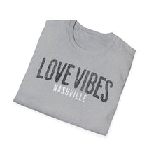 Load image into Gallery viewer, SS T-Shirt, Love Vibes Nashville - Multi Colors
