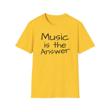 Load image into Gallery viewer, T-Shirt, Music is the Answer - Multi Colors
