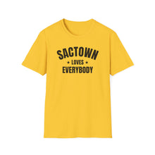 Load image into Gallery viewer, SS T-Shirt, CA Sactown Black - Multi Colors
