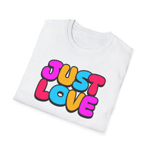 Load image into Gallery viewer, SS T-Shirt, Just Love - Multi Colors
