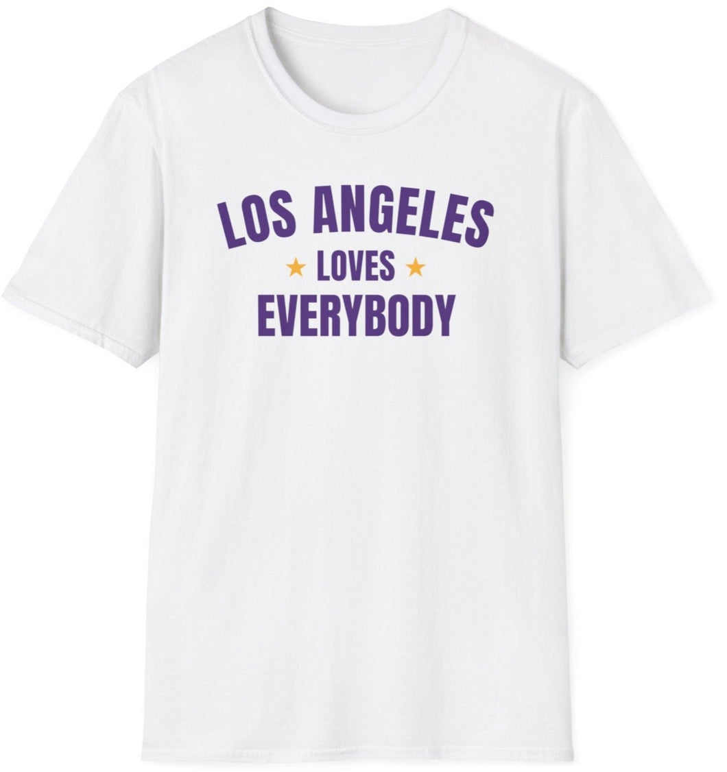 SS T-Shirt, CA Los Angeles Purple - Multi Colors