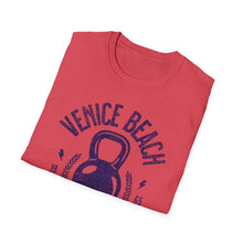 Load image into Gallery viewer, SS T-Shirt, Venice Beach Weights, Blue - Multi Colors
