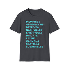 Load image into Gallery viewer, SS T-Shirt, Music Cities - Multi Colors
