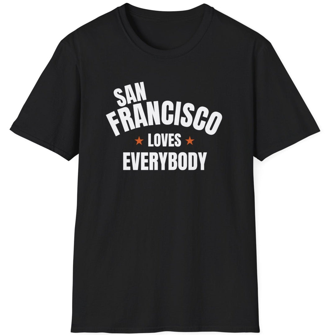 SS T-Shirt, CA San Francisco - Black & Orange