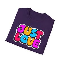 Load image into Gallery viewer, SS T-Shirt, Just Love - Multi Colors
