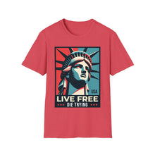 Load image into Gallery viewer, SS T-Shirt, Live Free Die Trying - Multi Colors
