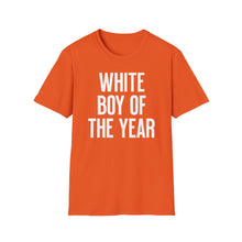 Load image into Gallery viewer, SS T-Shirt, White Boy of the Year - Multi Colors
