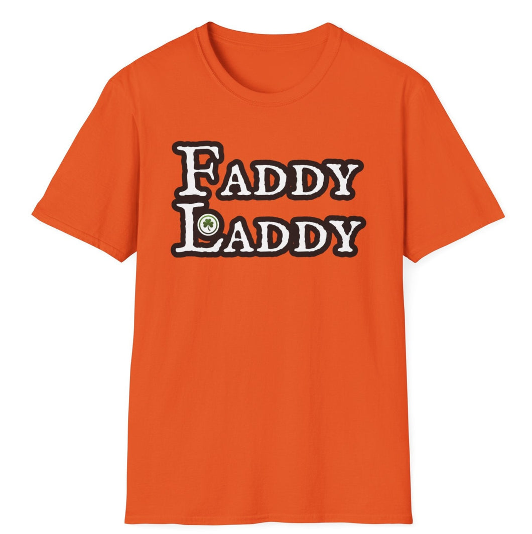 A soft orange pre shrunk cotton t-shirt simply states Fatty Laddy as a tip of the hat to the larger lads of Ireland. This original tee is soft and pre-shrunk with Irish graphics! 